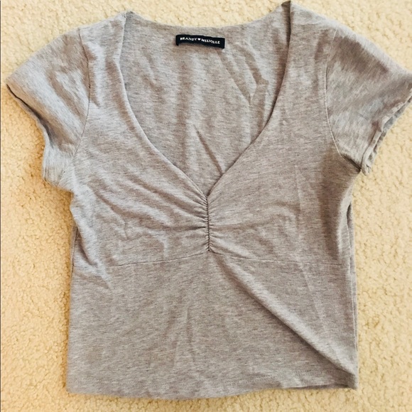 Brandy Melville Tops - BRANDY MELVILLE GRAY GINA TOP